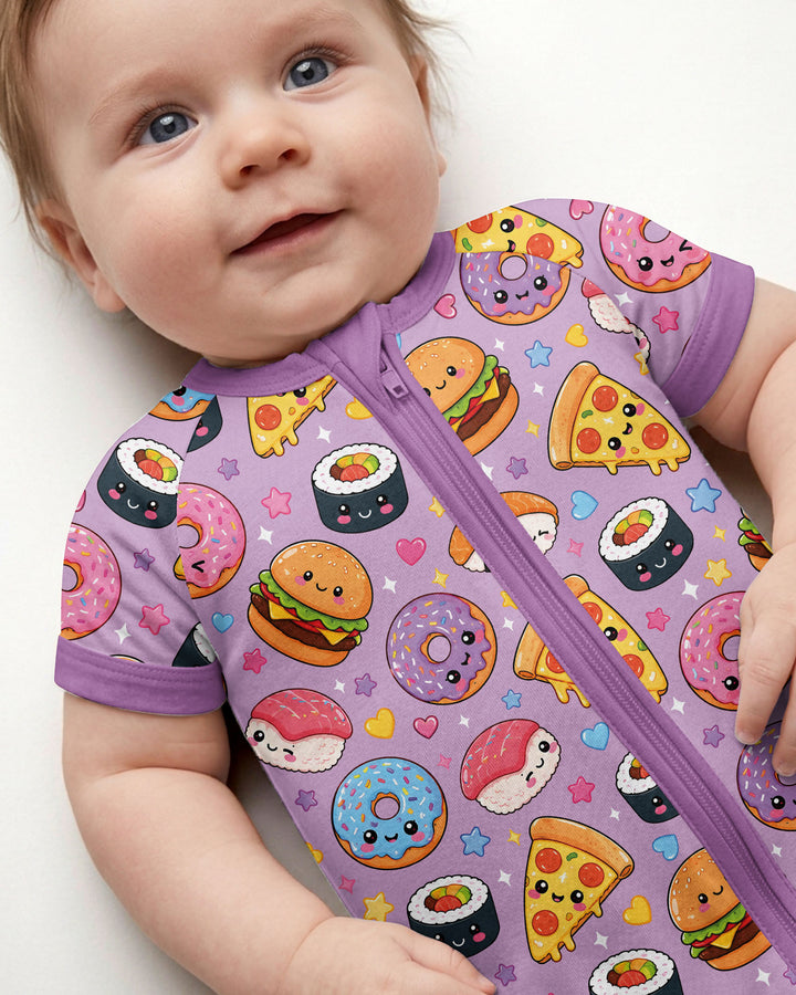 Kawaii Snack Party Bamboo Shorty Zippy