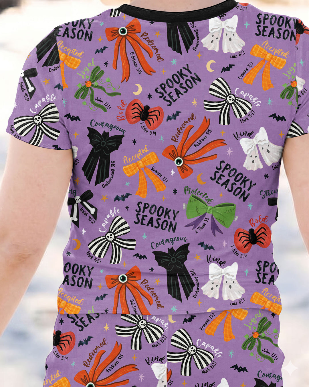 Zweiteiliges, kurzärmliges Pyjama-Set mit Marienkäfern