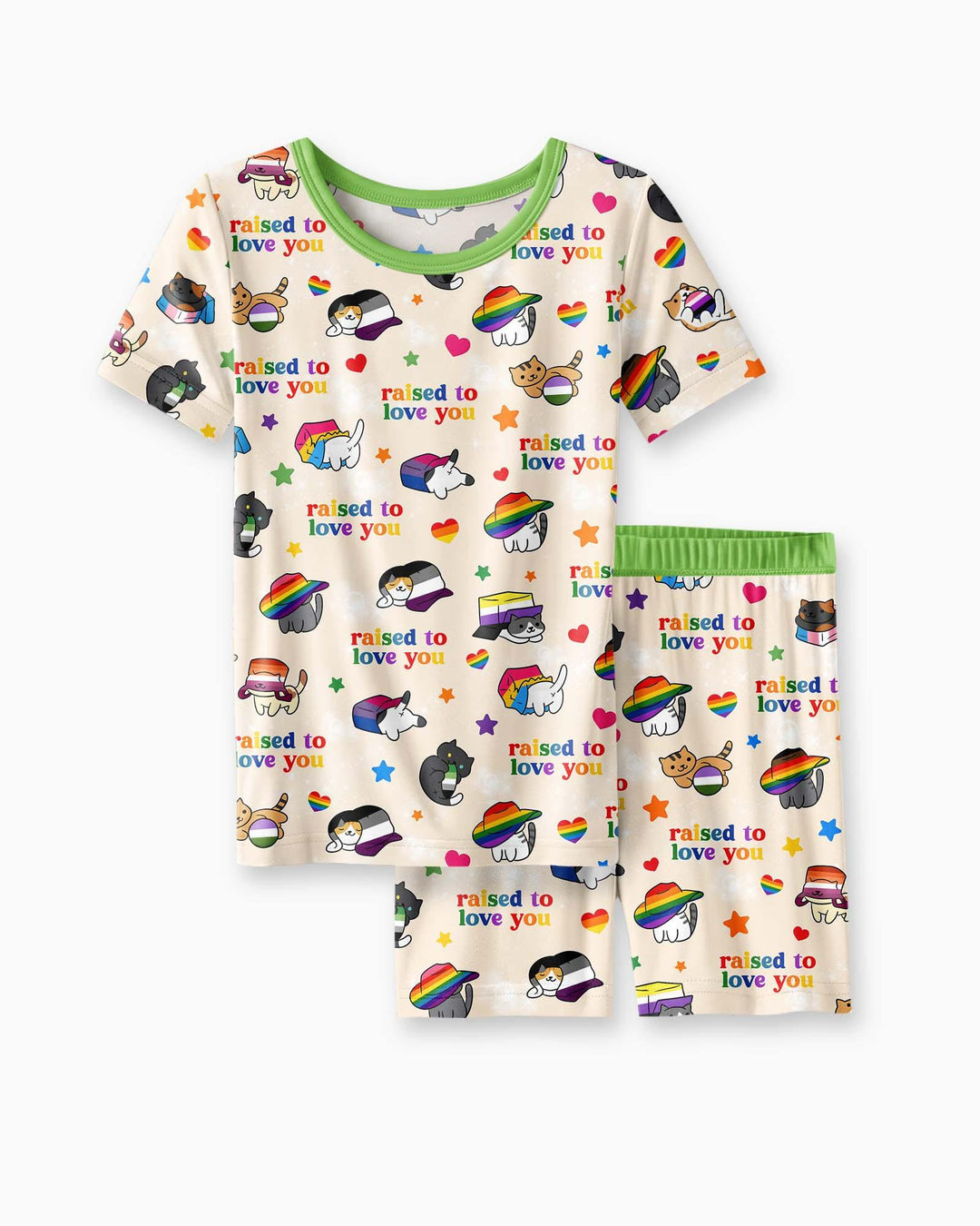 Schlafanzug-Set zweiteilig, kurze Ärmel, kurze Hose, Bambus