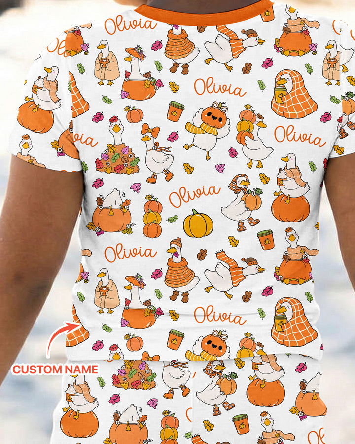 Zweiteiliges, kurzärmliges Pyjama-Set mit Marienkäfern