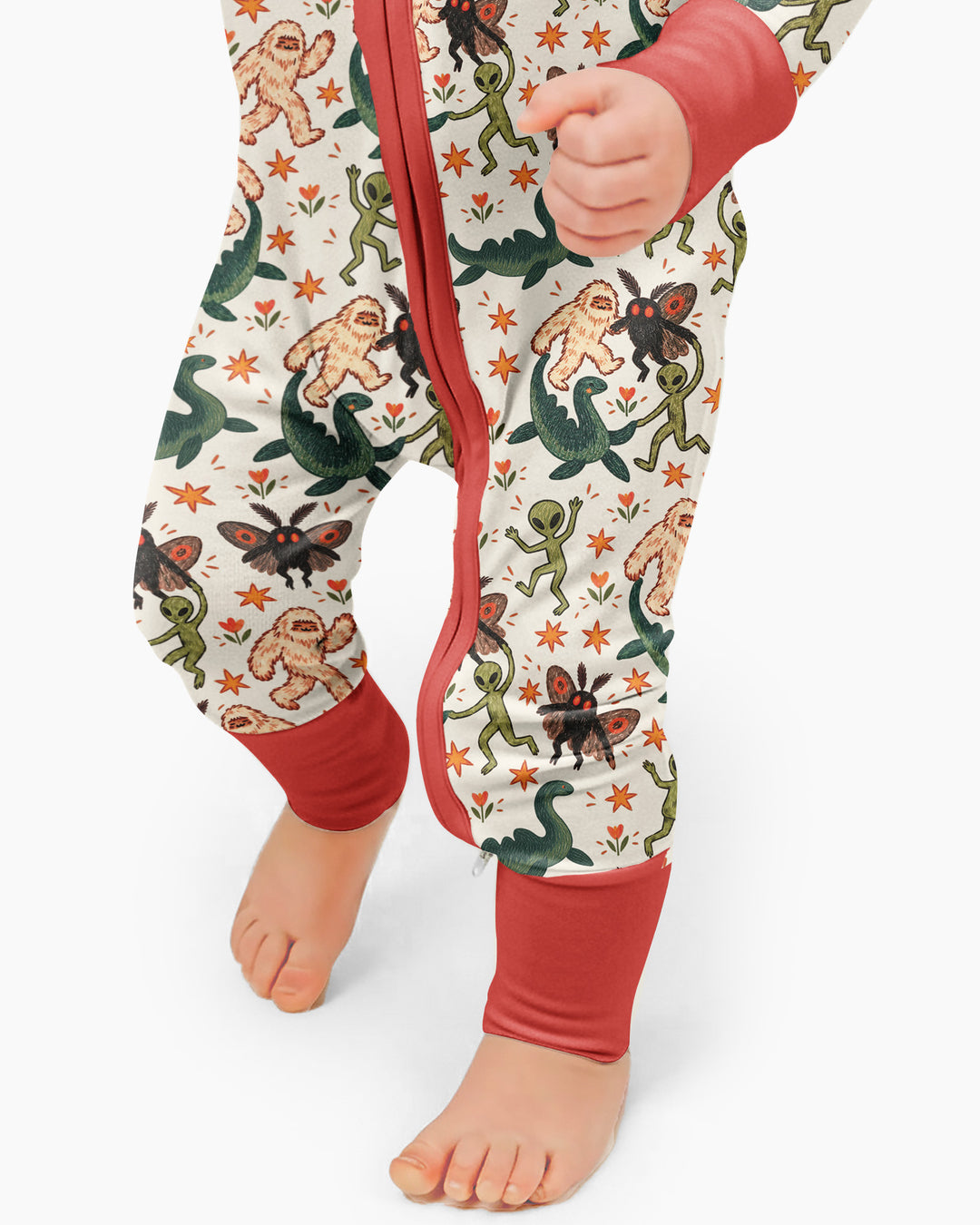 Dancing Cryptids Bamboo Convertible Zippy