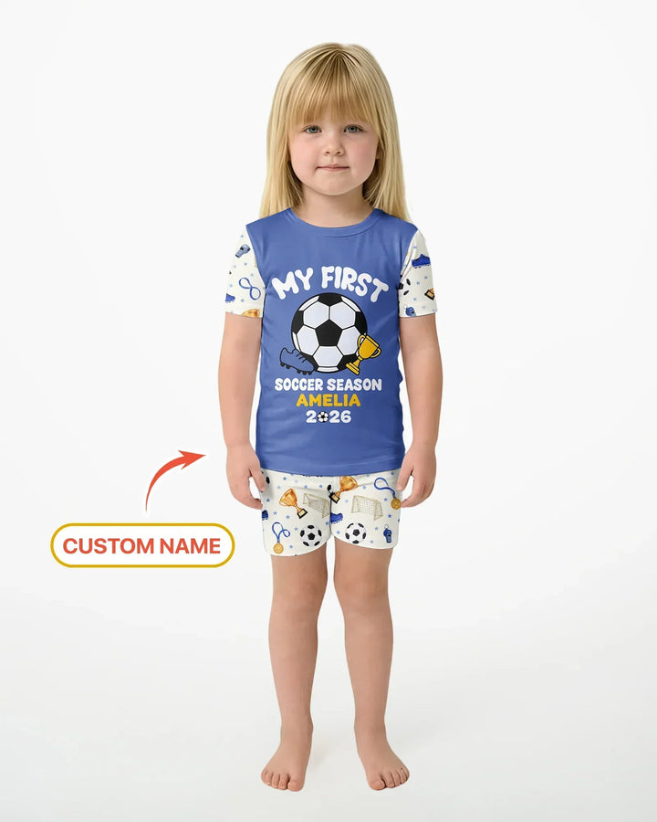 Schlafanzug-Set zweiteilig, kurze Ärmel, kurze Hose, Bambus