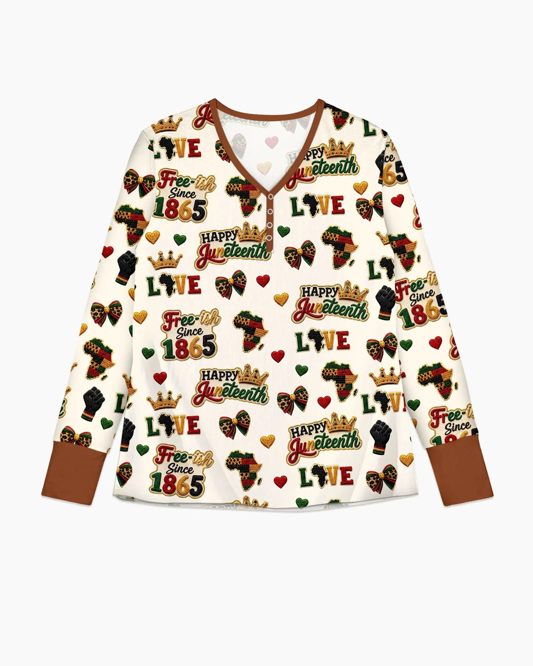 Juneteenth "Free-ish Since 1865" Bambus Pyjama-Set für Damen