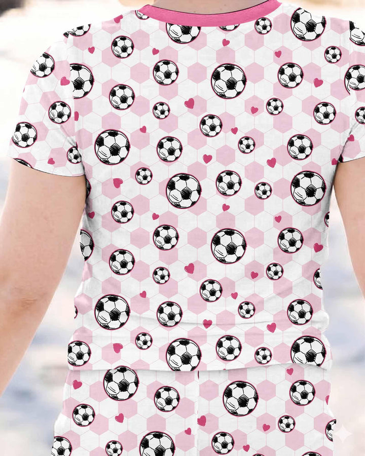 Zweiteiliges, kurzärmliges Pyjama-Set mit Marienkäfern