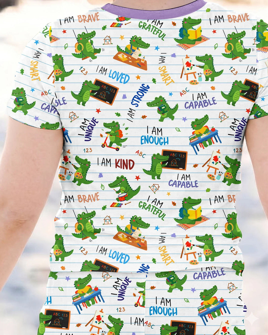 Zweiteiliges, kurzärmliges Pyjama-Set mit Marienkäfern