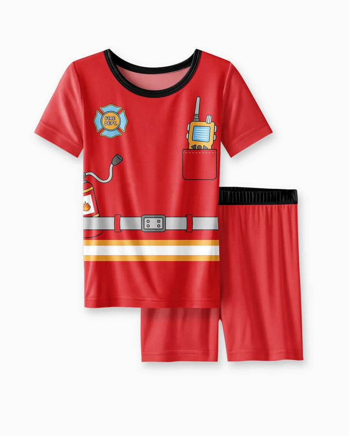 Schlafanzug-Set zweiteilig, kurze Ärmel, kurze Hose, Bambus