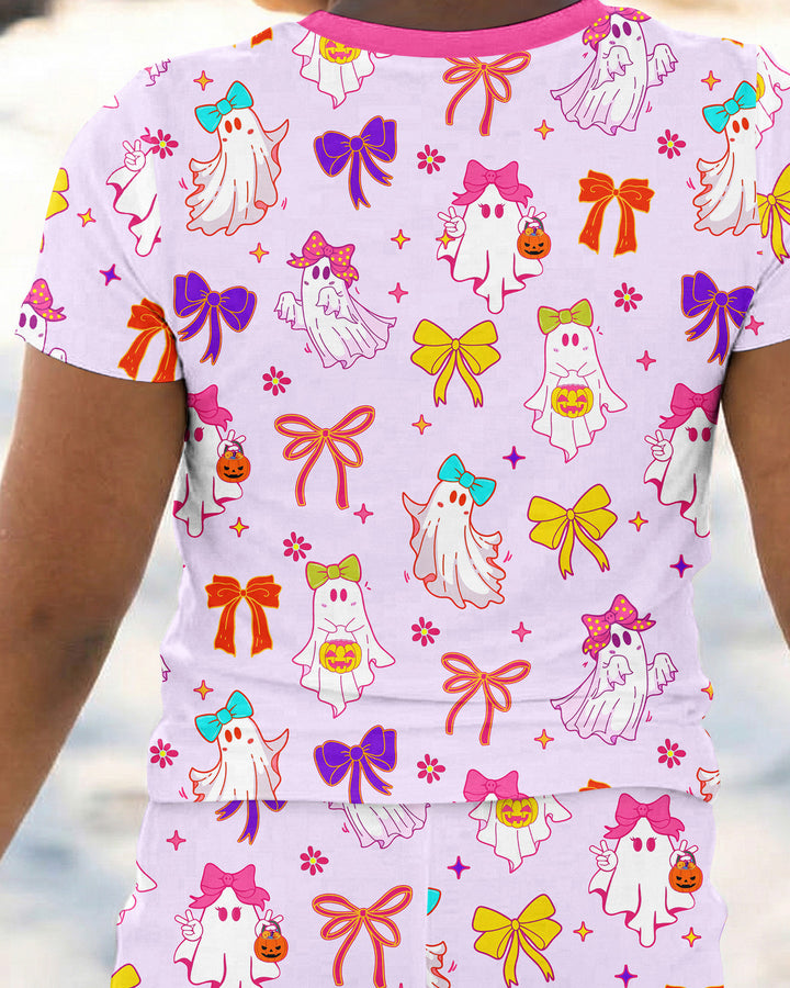 Zweiteiliges, kurzärmliges Pyjama-Set mit Marienkäfern