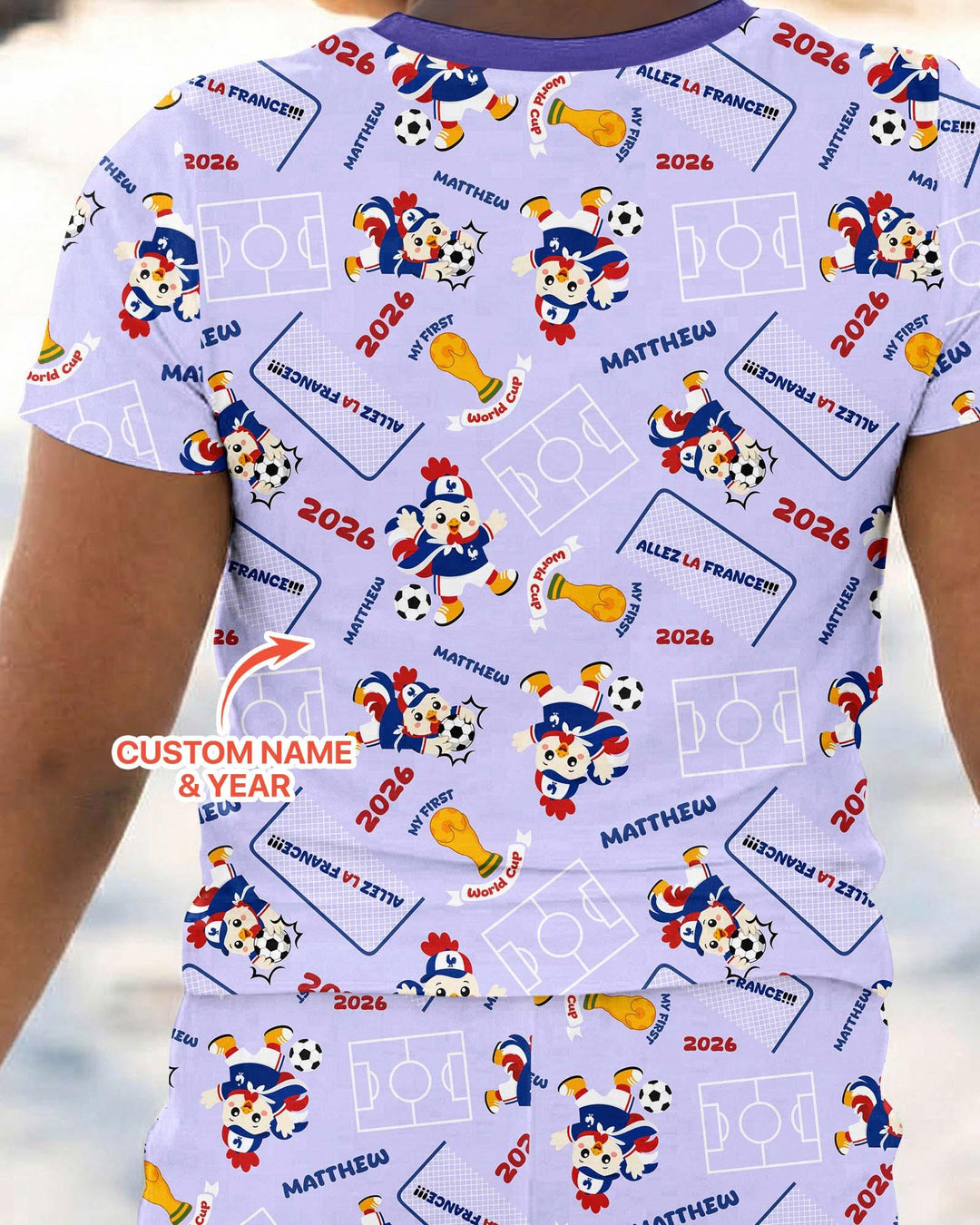 Zweiteiliges, kurzärmliges Pyjama-Set mit Marienkäfern