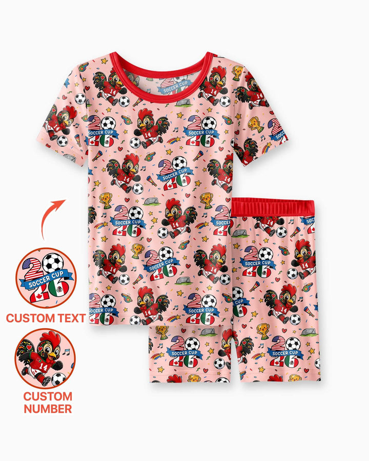 Schlafanzug-Set zweiteilig, kurze Ärmel, kurze Hose, Bambus