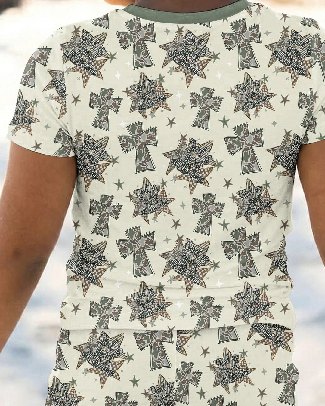 Zweiteiliges, kurzärmliges Pyjama-Set mit Marienkäfern