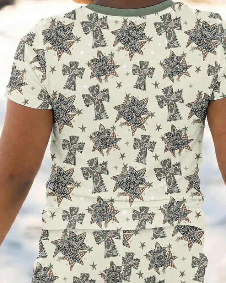 Zweiteiliges, kurzärmliges Pyjama-Set mit Marienkäfern