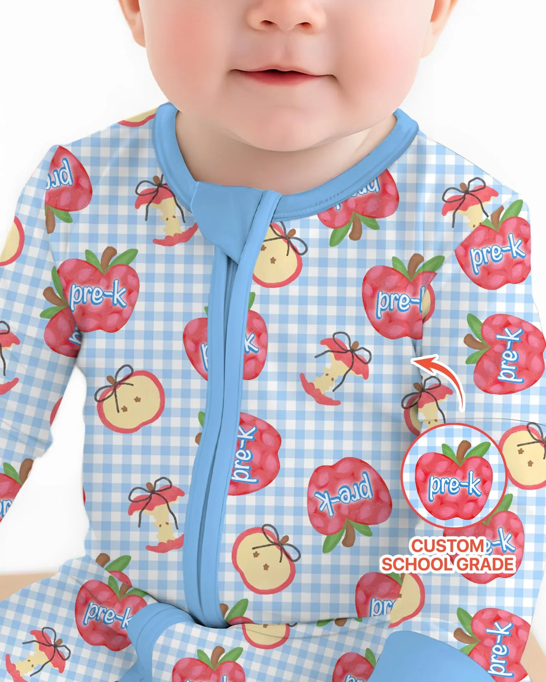 Gerippte Babykleidung mit individuellem Foto - Weich &amp; Skizzenhaft