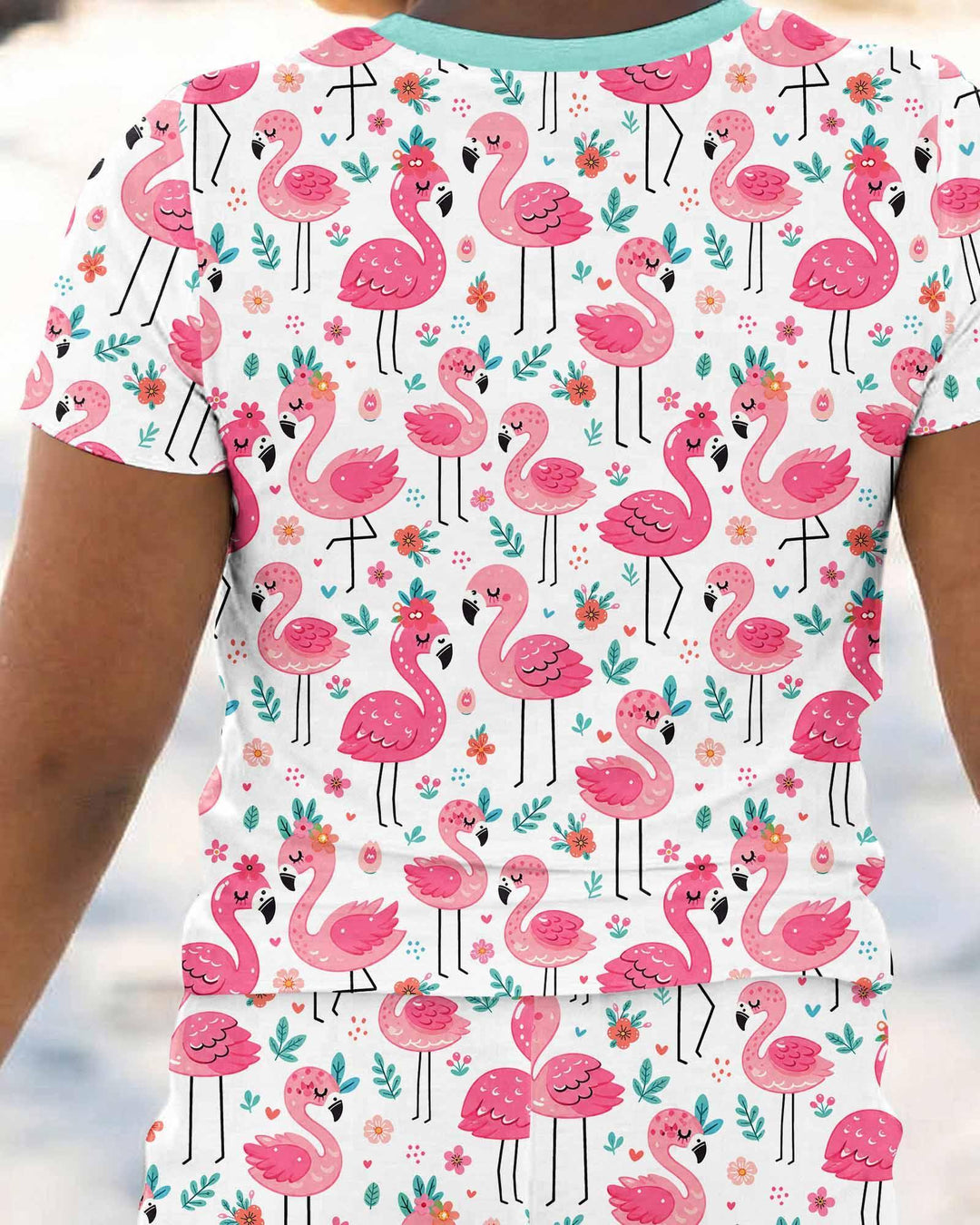 Zweiteiliges, kurzärmliges Pyjama-Set mit Marienkäfern