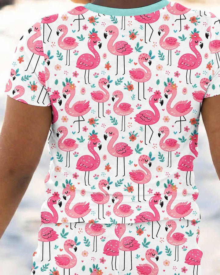 Zweiteiliges, kurzärmliges Pyjama-Set mit Marienkäfern