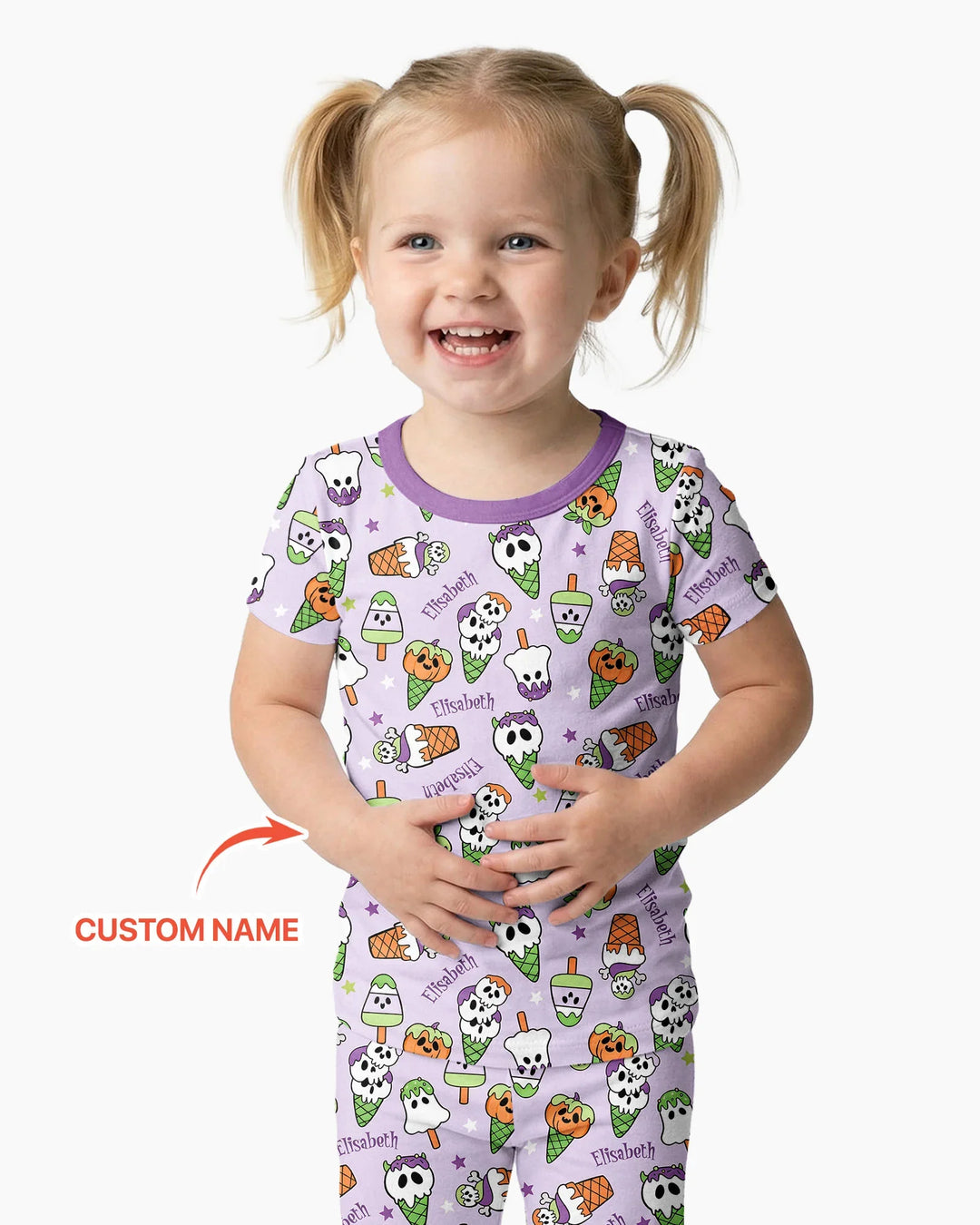 Zweiteiliges, kurzärmliges Pyjama-Set mit Marienkäfern