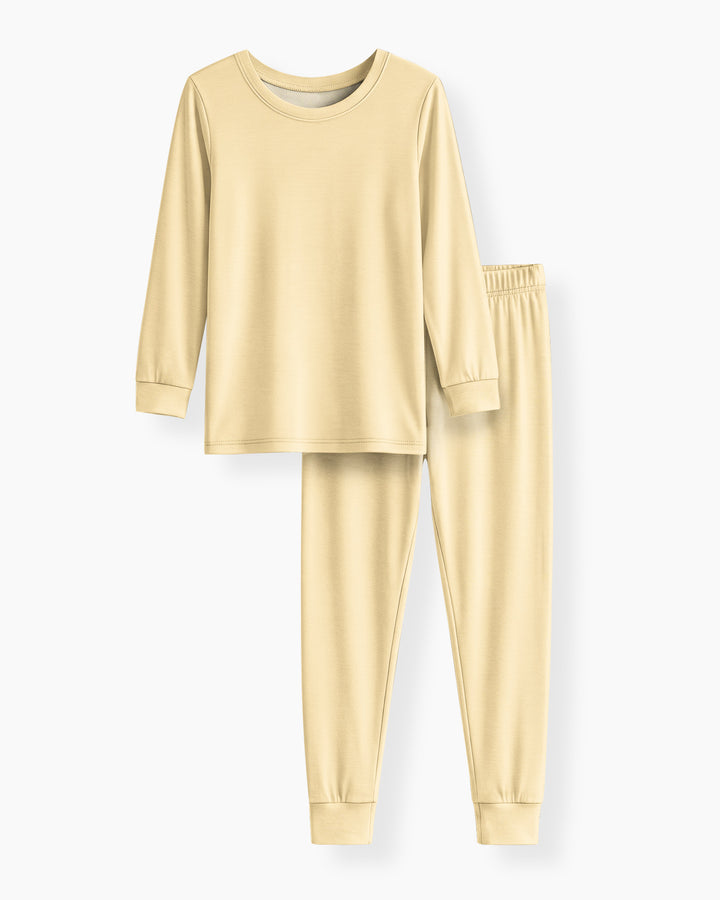 Butter Yellow Bamboo Two Piece Pajama Set