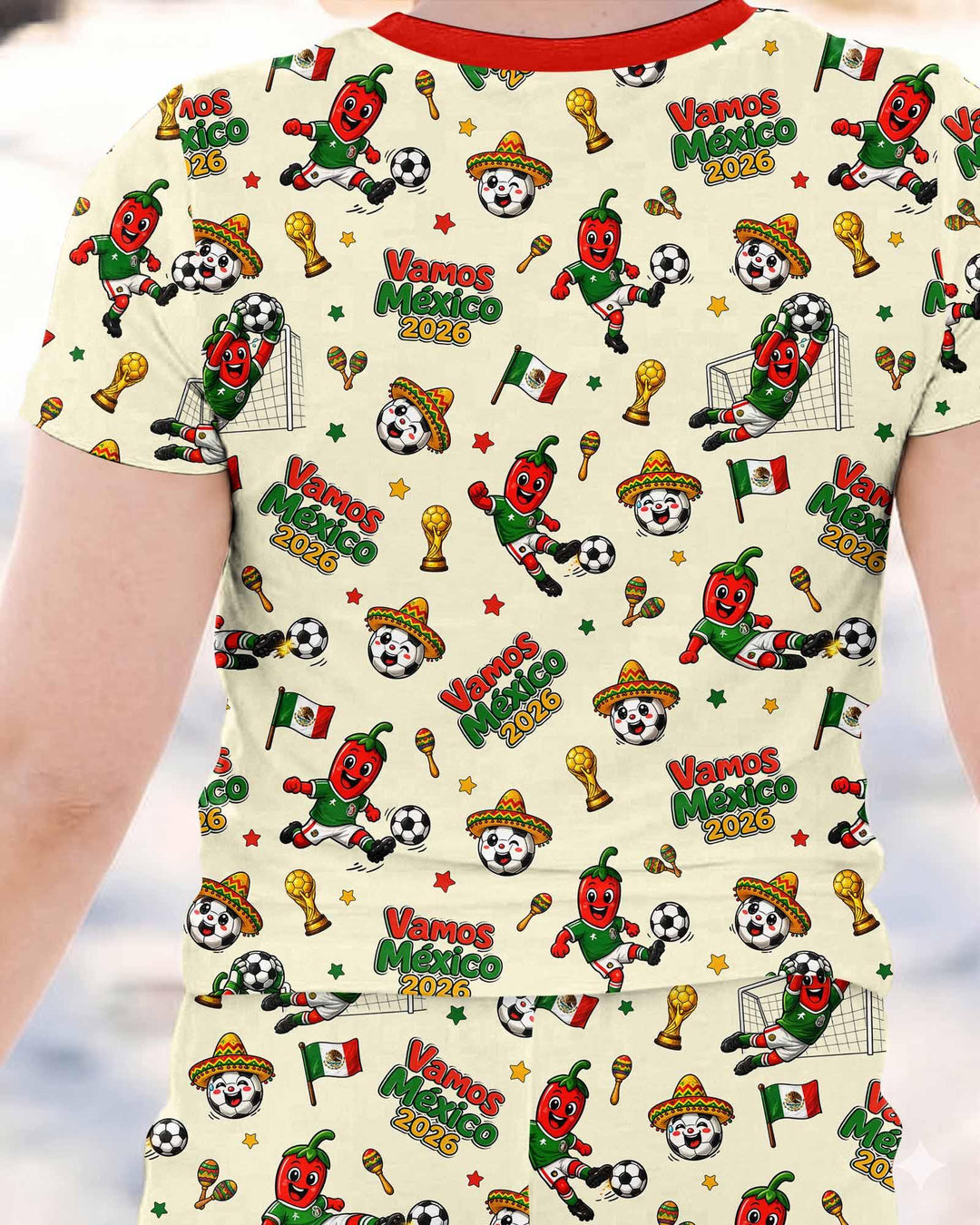 Zweiteiliges, kurzärmliges Pyjama-Set mit Marienkäfern