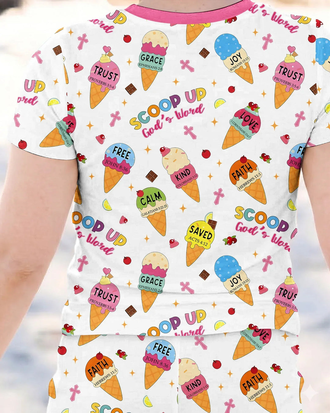 Zweiteiliges, kurzärmliges Pyjama-Set mit Marienkäfern