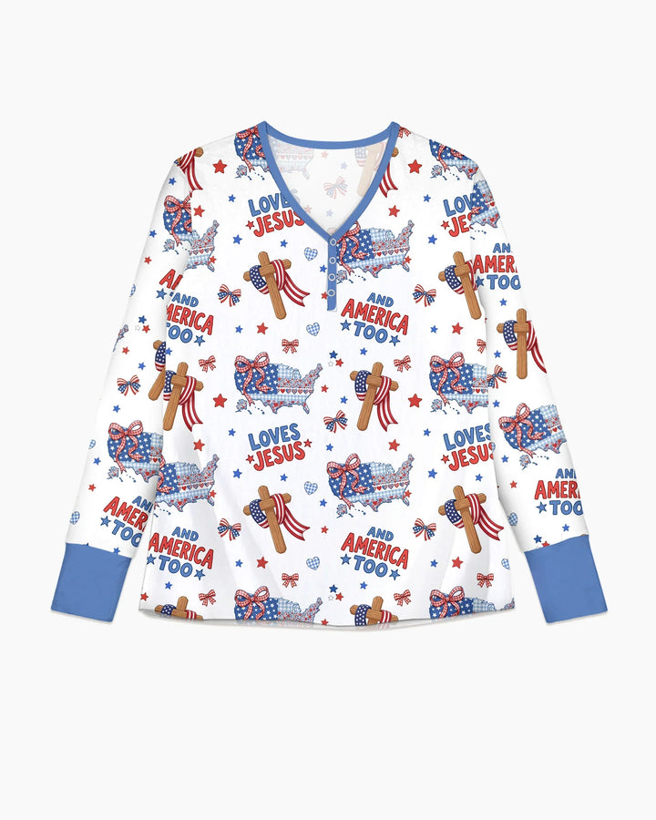 Vorlage Bambus Damen Pyjama Set