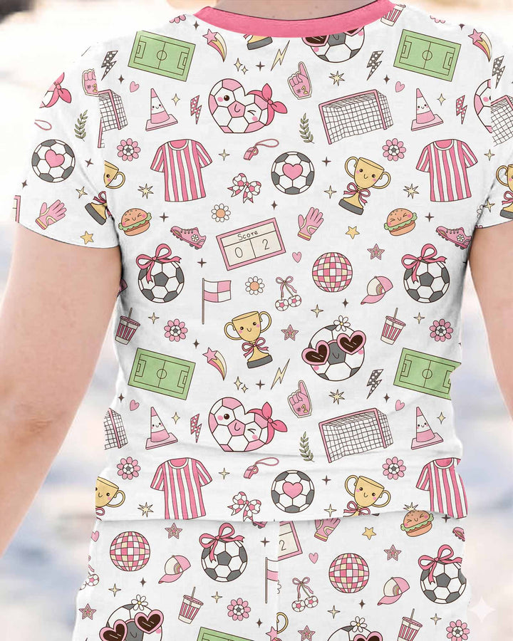 Zweiteiliges, kurzärmliges Pyjama-Set mit Marienkäfern