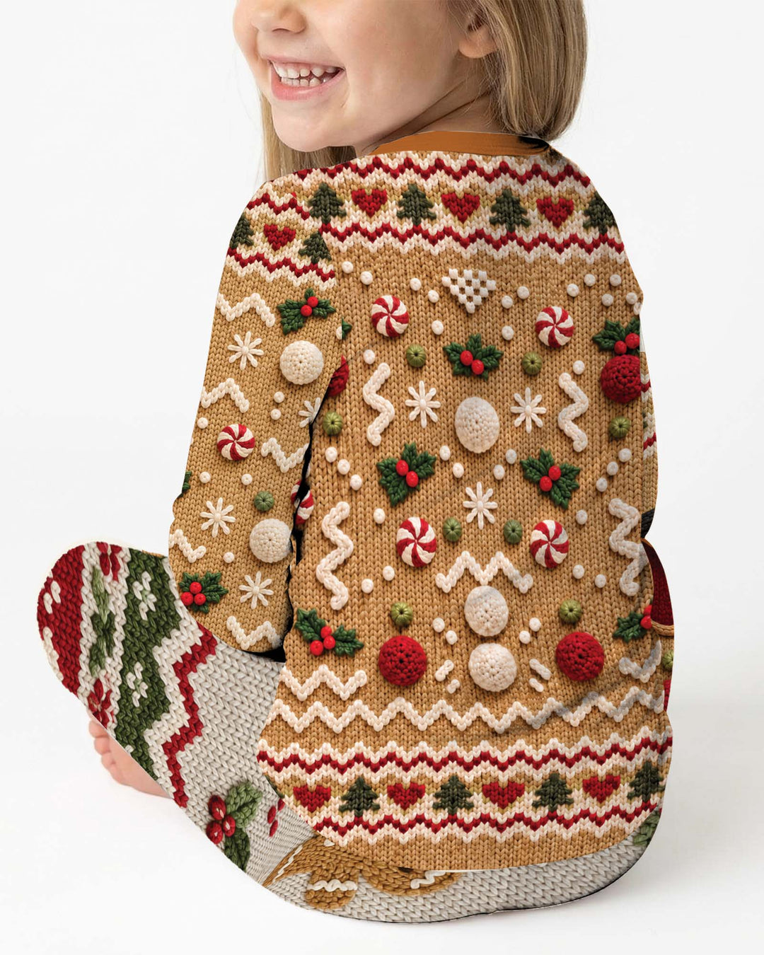 Grumpy Gingerbread Crew Bamboo Two Piece Long Sleeve Pajama Set