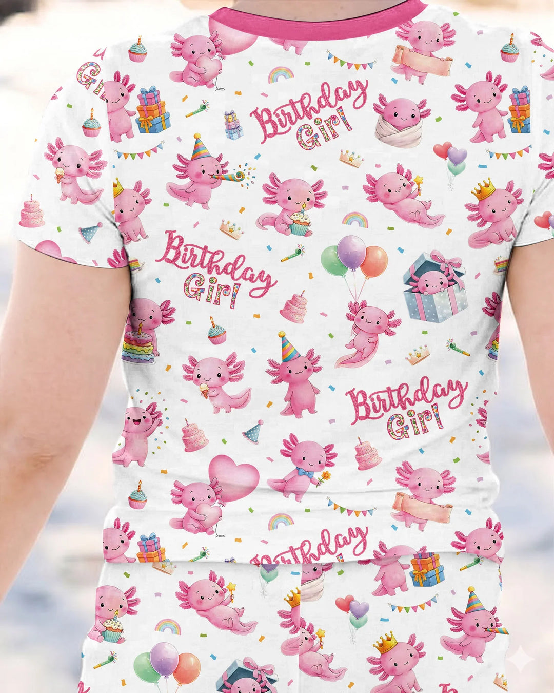 Zweiteiliges, kurzärmliges Pyjama-Set mit Marienkäfern