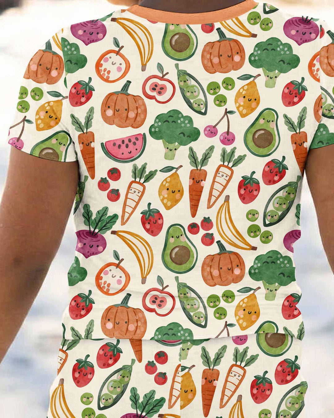 Zweiteiliges, kurzärmliges Pyjama-Set mit Marienkäfern