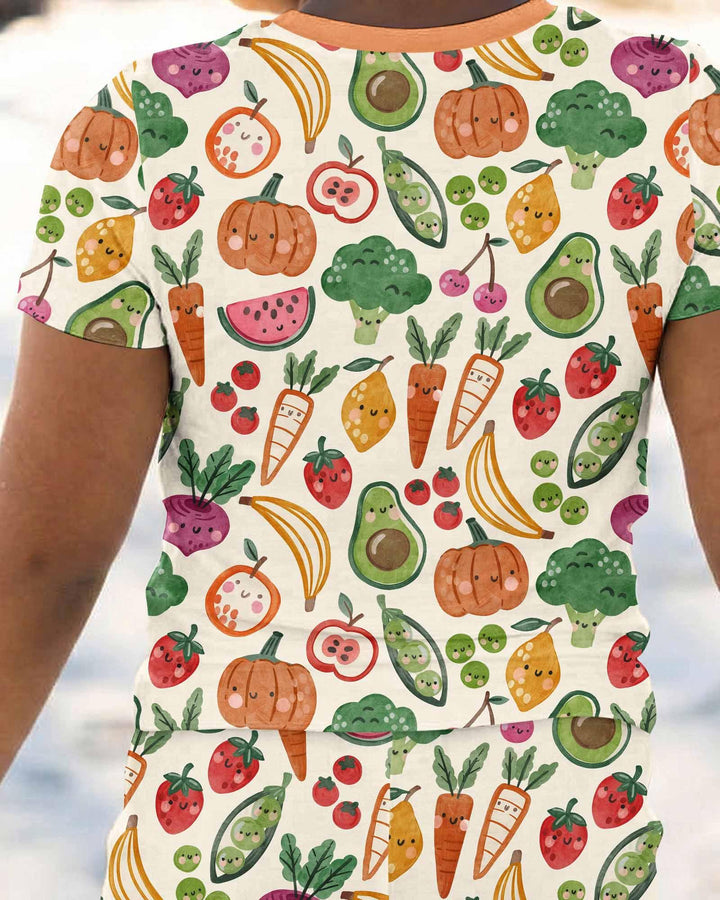 Zweiteiliges, kurzärmliges Pyjama-Set mit Marienkäfern