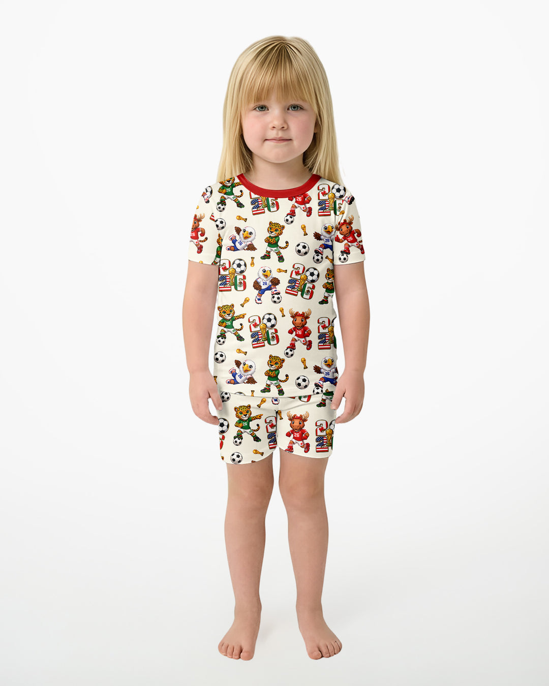 Schlafanzug-Set zweiteilig, kurze Ärmel, kurze Hose, Bambus