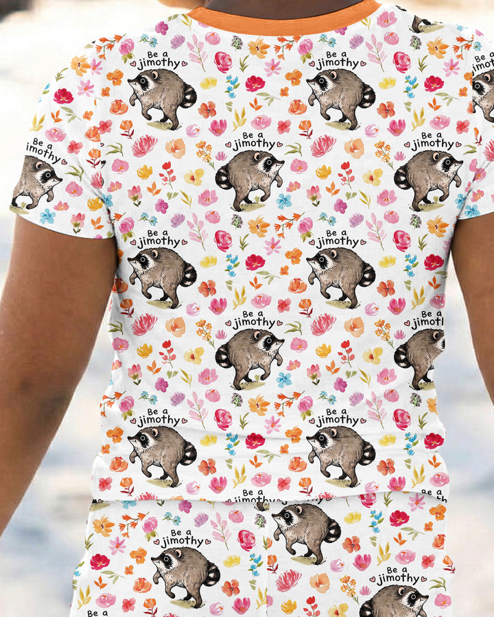 Be A Jimothy Family Matching Bamboo Two Piece Short Sleeve Shorts Pajama Set
