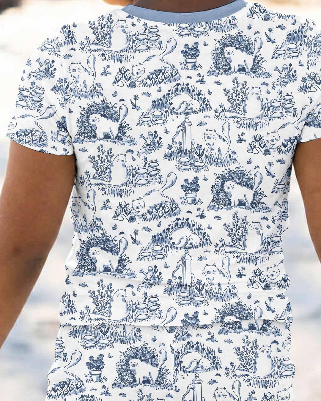 Zweiteiliges, kurzärmliges Pyjama-Set mit Marienkäfern