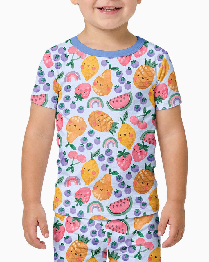 Zweiteiliges, kurzärmliges Pyjama-Set mit Marienkäfern