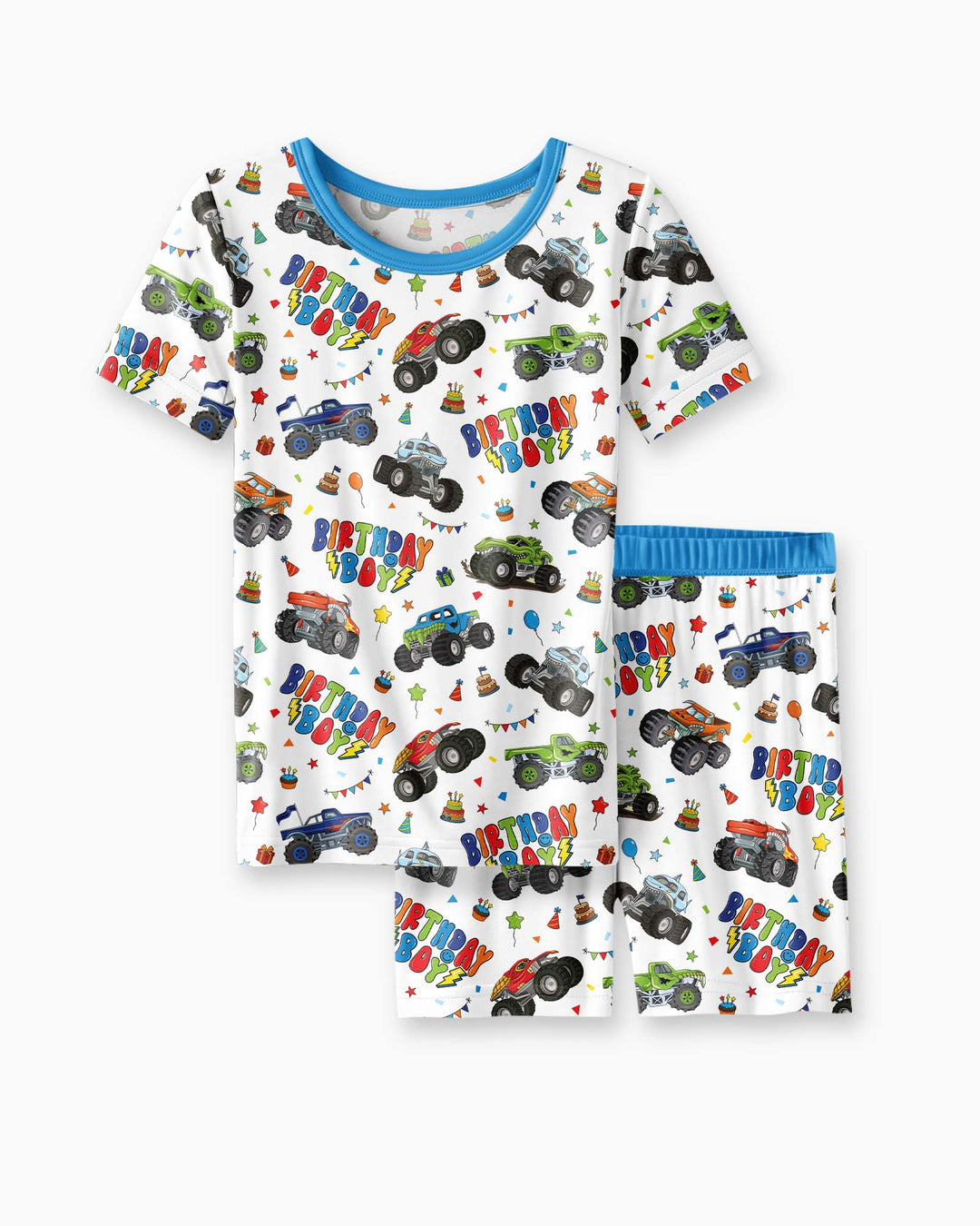 Schlafanzug-Set zweiteilig, kurze Ärmel, kurze Hose, Bambus