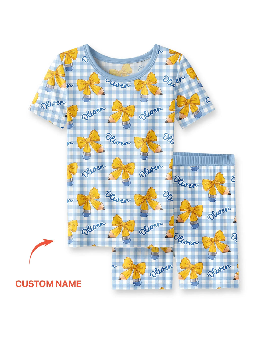 Schlafanzug-Set zweiteilig, kurze Ärmel, kurze Hose, Bambus
