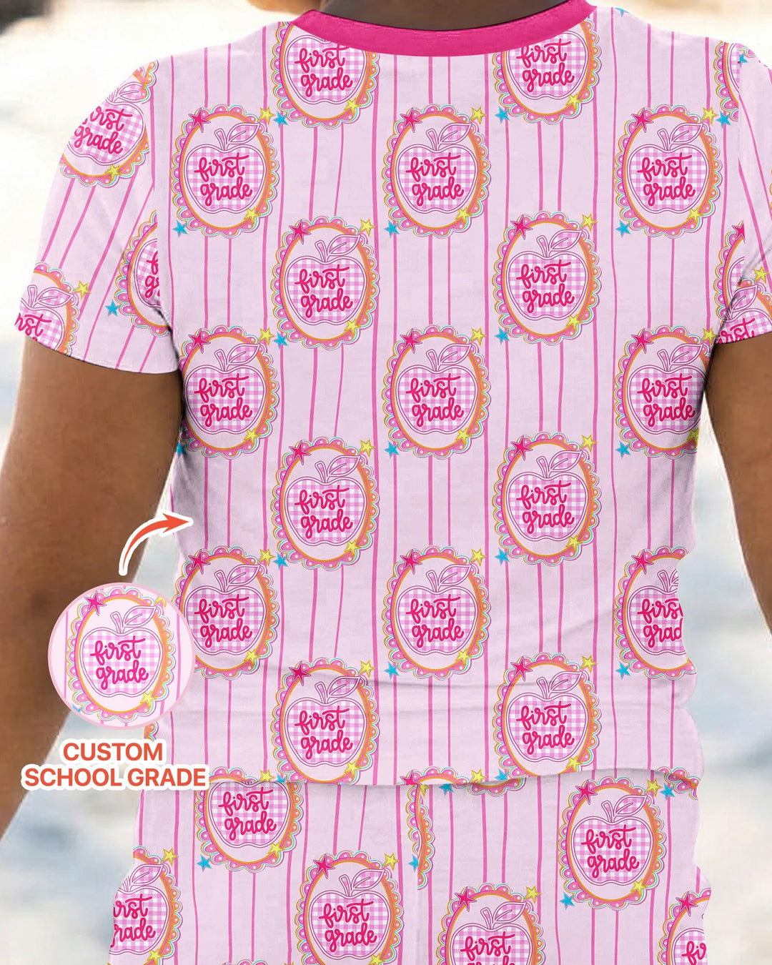 Zweiteiliges, kurzärmliges Pyjama-Set mit Marienkäfern