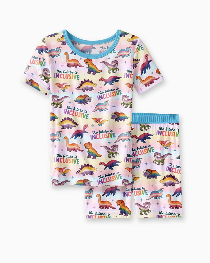 Schlafanzug-Set zweiteilig, kurze Ärmel, kurze Hose, Bambus