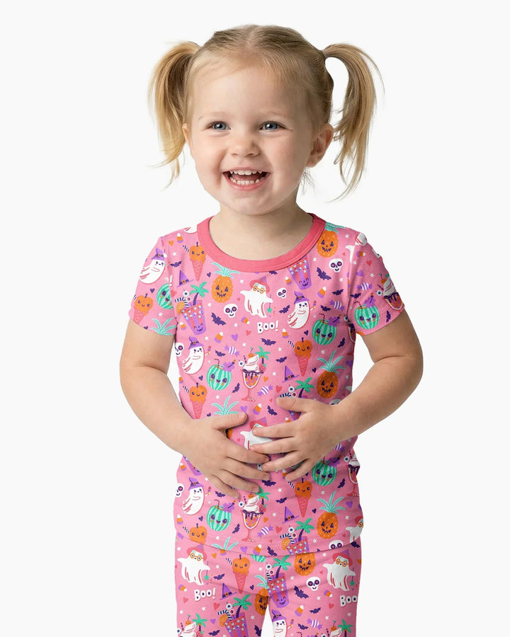 Zweiteiliges, kurzärmliges Pyjama-Set mit Marienkäfern