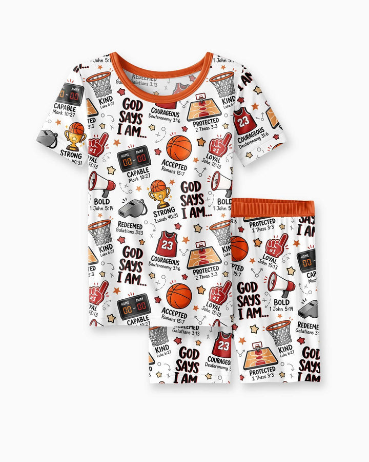 Schlafanzug-Set zweiteilig, kurze Ärmel, kurze Hose, Bambus