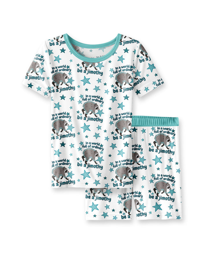 In A World Full Of Ordinary Be A Jimothy Bamboo Two Piece Short Sleeve Shorts Pajama Set