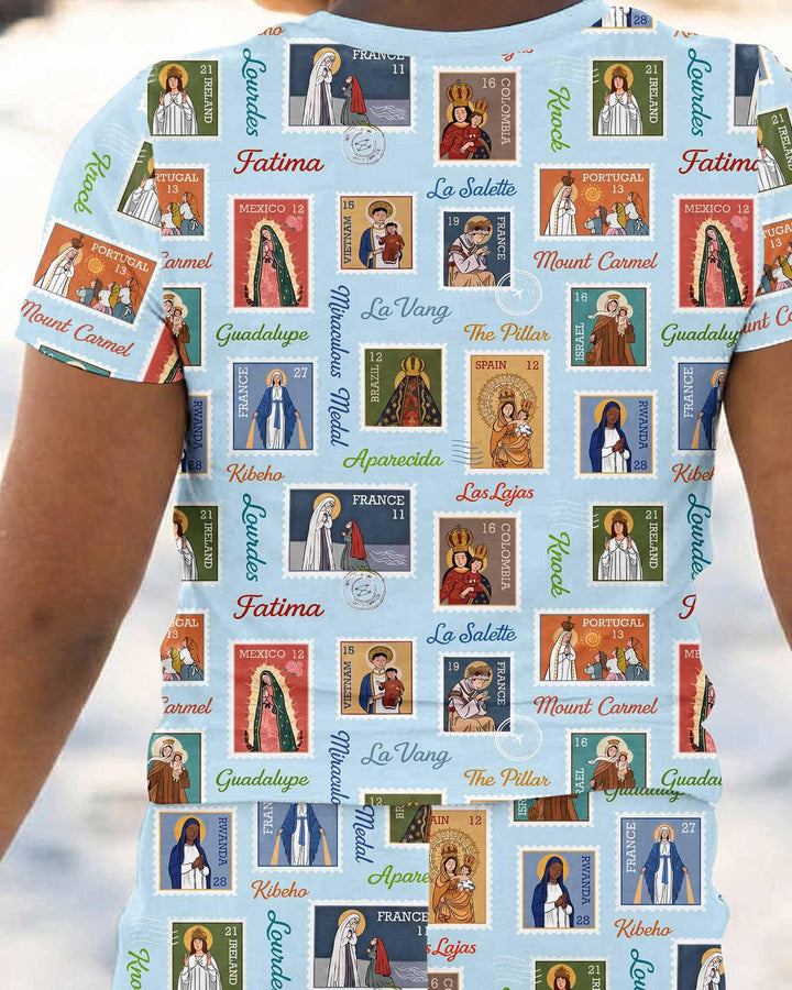 Zweiteiliges, kurzärmliges Pyjama-Set mit Marienkäfern