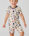 Soccer Go Team USA Bamboo Two Piece Short Sleeve Shorts Pajama Set