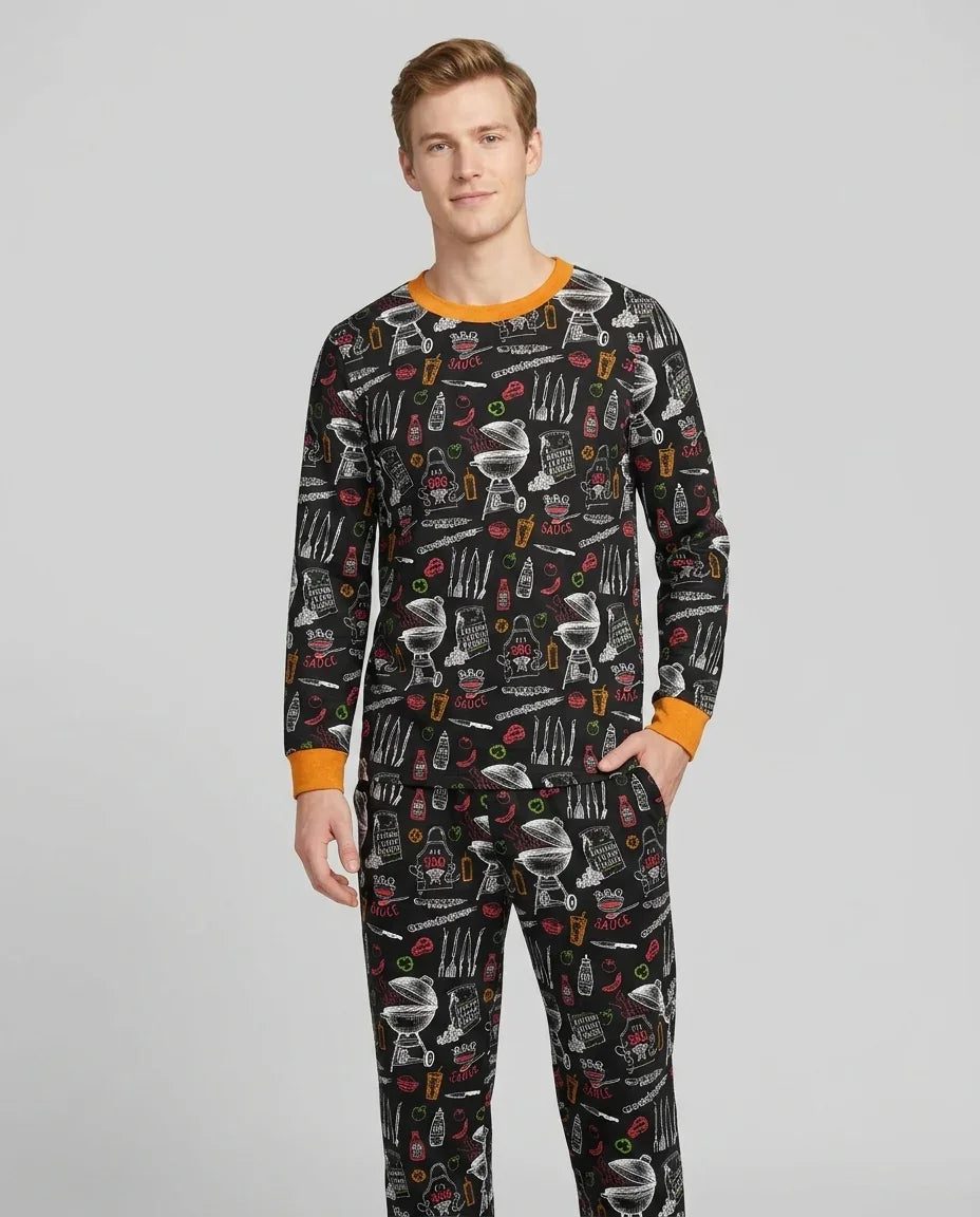 Vorlage Herren-Pyjama-Set