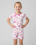 Template Zweiteiliges Pyjama-Set mit kurzen Ärmeln und Shorts