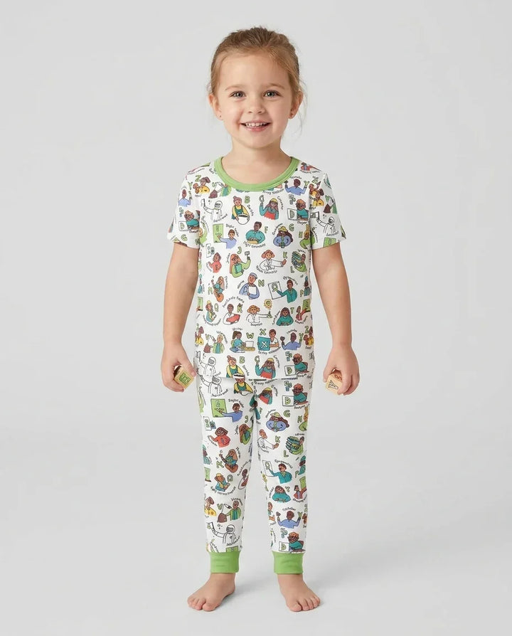 Zweiteiliges, kurzärmliges Pyjama-Set mit Marienkäfern