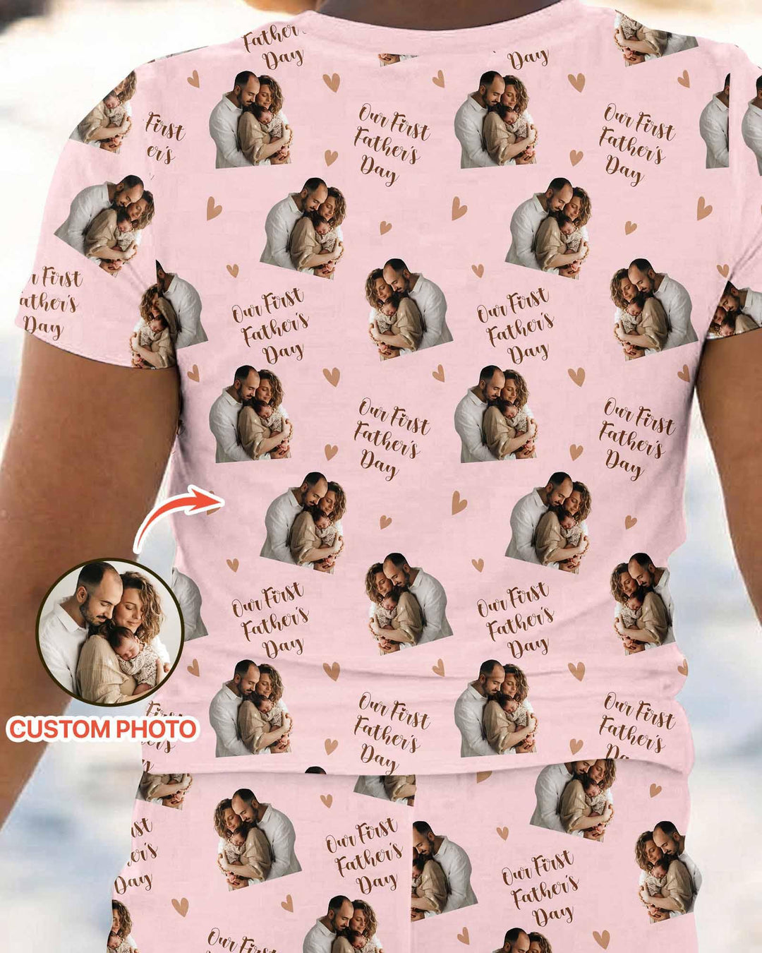 Zweiteiliges Pyjama-Set mit kurzen Ärmeln und Shorts im Sommer-Design