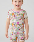 Schlafanzug-Set zweiteilig, kurze Ärmel, kurze Hose, Bambus