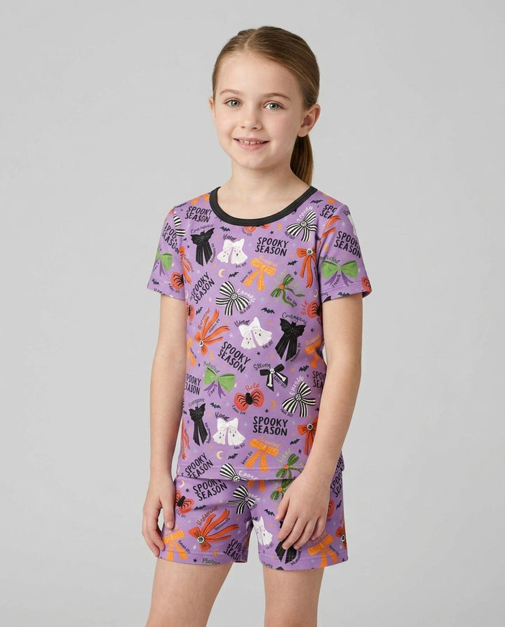 Schlafanzug-Set zweiteilig, kurze Ärmel, kurze Hose, Bambus