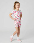 Hello Flamingo Bamboo Two Piece Short Sleeve Shorts Pajama Set