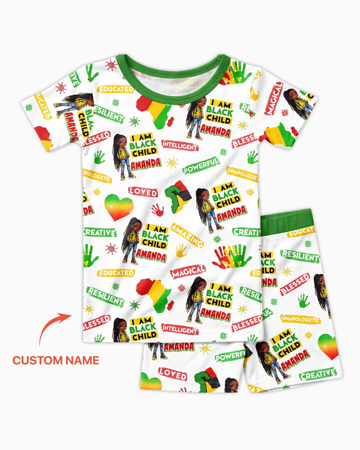 Zweiteiliges Pyjama-Set mit kurzen Ärmeln und Shorts im Sommer-Design