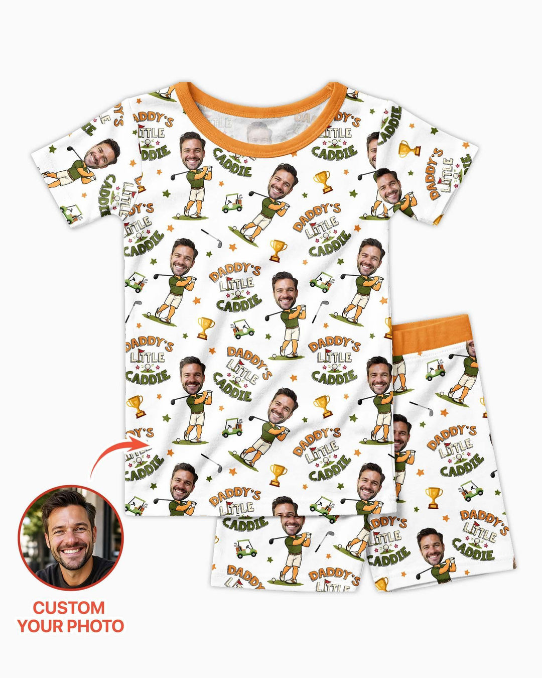 Zweiteiliges Pyjama-Set mit kurzen Ärmeln und Shorts im Sommer-Design